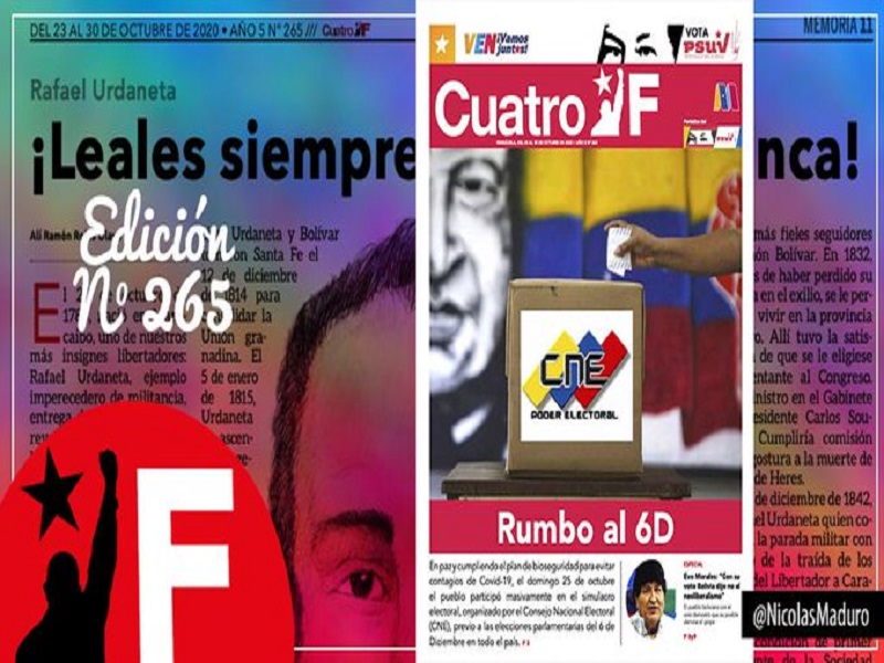 Pueblo venezolano prepara el camino para el 6Dic destaca edición 265 del periódico Cuatro F Web